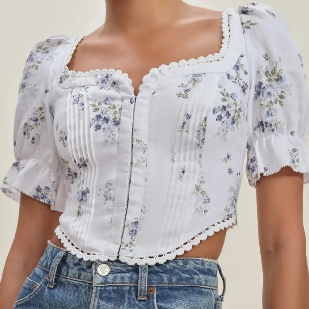 Reformation Linen Simmie Top - Picture 1 of 4